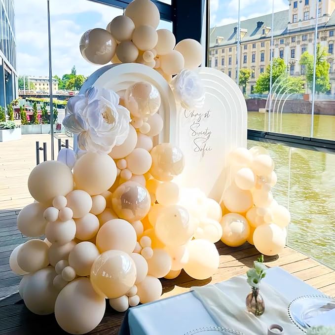 130pcs Pastel Orange Balloons Different Sizes 18" 12" 10" 5" Peach Latex Balloon Garland Arch Kit for Birthday Baby Shower Graduation Wedding Gender Reveal Party Decorations-Ruum Studio Home