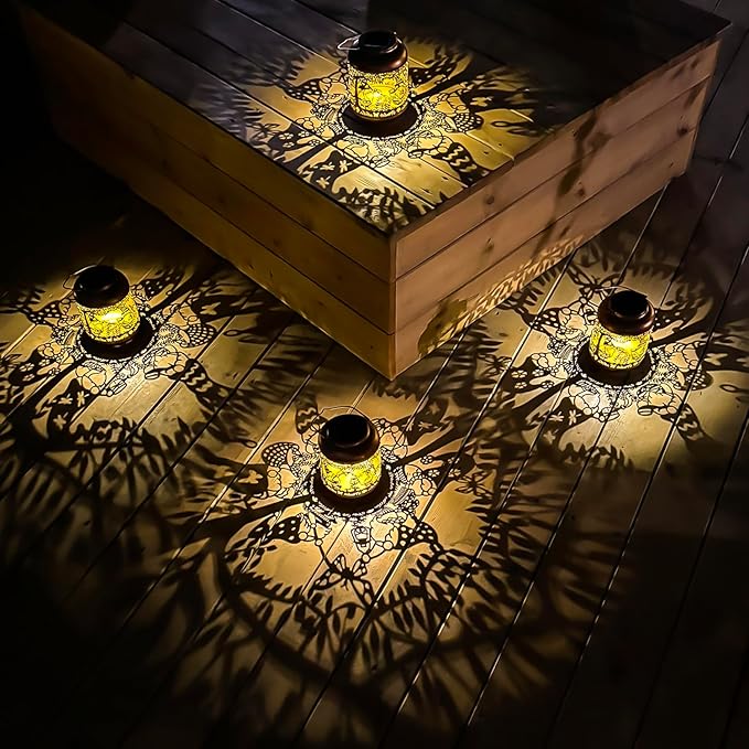 Gnomes Solar Lanterns Outdoor Waterproof,Hanging Solar Lights Gnome Gifts for Women Metal LED Decorative Light for Yard,Patio,Lawn,Tabletop,Pathway,Landscape,Garden Gnomes Decor-Ruum Studio Home