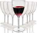 Oojami Elegant Plastic Champagne Flutes - 32 PCS, 7.8oz Disposable & Reusable Wine Glasses - Perfect for Home, Parties, Weddings, Birthdays & Celebrations (32, Clear)-Ruum Studio Home