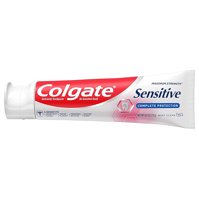 Colgate Sensitive Toothpaste, Complete Protection, Mint - 6 Ounce (Pack of 3)-Ruum Studio Home