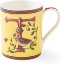 Spode Kit Kemp Alphabet Mug - Letter T Monogram in Fine China, 12oz Ceramic Coffee Cup for Hot Drinks, Personalized Drinkware for Unique Gifts, Dishwasher Safe Tea or Coffee Mug - Gift Box Included-Ruum Studio Home
