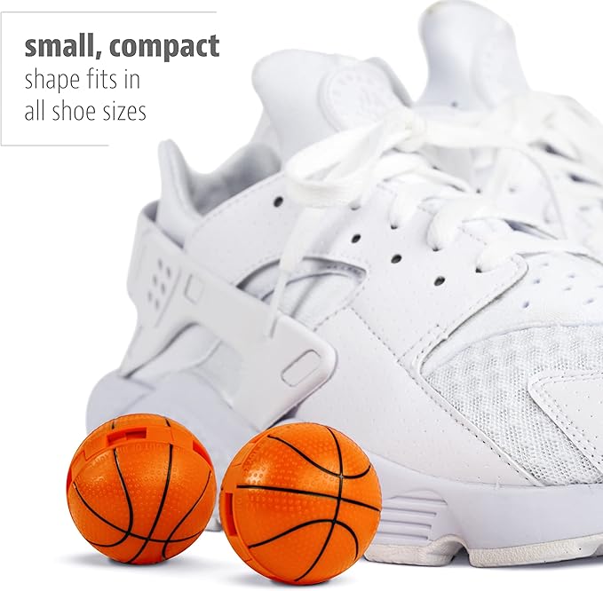 Sneaker Balls Odor-Fighting Shoe Fresheners, Eliminates Unpleasant Smells, Perfect For Sneakers, Gym Bags, Gear Bags, Drawers, Lockers, And More!, Happy, 2 Pack-Ruum Studio Home