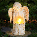 Angel Statue Outdoor Decor, Angel Gardening Gifts with Solar LED Lights-Ruum Studio Home
