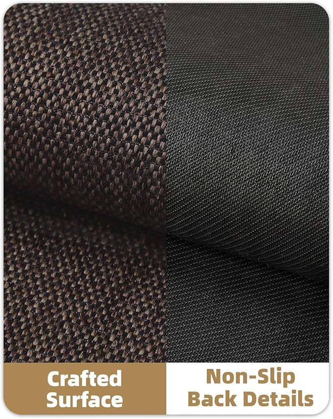 Color&Geometry Front Door Mat Indoor 21"x31", Rugs for Entryway Non Slip Washable Absorbent Low-Profile Inside, Entry Rug Door Mat Indoor Entrance, Brown (Fold)-Ruum Studio Home