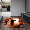 Scary Halloween Floor Decals 3D Stickers for Wall, Ghost Hand Scratching Art Decorations, Removable Vinyl Decor Posters for Bar Pub Spooky Party Supplies-Ruum Studio Home