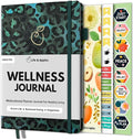 Life & Apples Wellness Journal Planner – Food Log, Fitness Tracker, Habit Tracker, Weight Loss Journal for Diet Tracking and Health Goals, Undated, Size A5, Leopard-Ruum Studio Home
