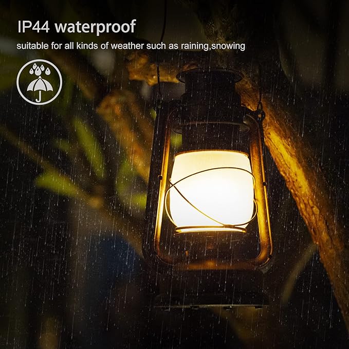 2 Pack Solar Hanging Lantern Outdoor, Solar Powered, Auto On/Off Waterproof LED Flame Umbrella Vintage Lights for Garden, Patio, Yard, Flickering Flameless Candle Mission Lights for Table, Party-Ruum Studio Home