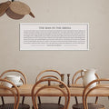 LuZhiQiang The Man in the Arena Wall Decor 40''x15'' Inspirational Quotes Office Wood Framed Sign Rustic Home Motivational Art For Man Entrepreneur Morden Living Room Wall Hanging Decor (White)-Ruum Studio Home