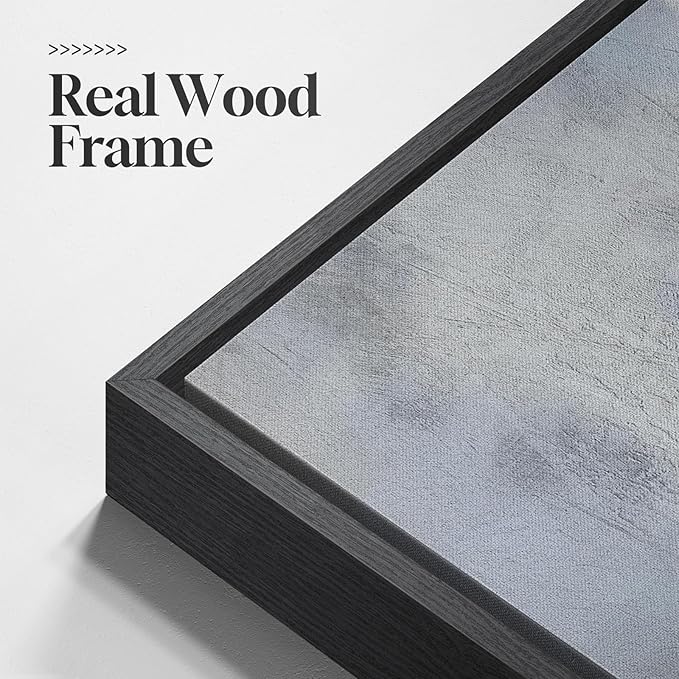 Framed Extra Large Blue Abstract Wall Art for Living Room, Modern Canvas Prints Painting Artwork for Walls, Minimalist Abstract Pictures for Living Room Dining Room Bedroom Office Wall Decor 30x60 In-Ruum Studio Home