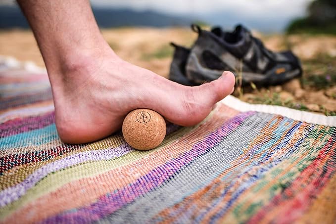 Travel Cork Massage Ball | Lightweight, Sustainable Alternative to Lacrosse Ball for Muscle Pain Relief (1.9 Inch (Pack of 2), Sanded Cork)-Ruum Studio Home