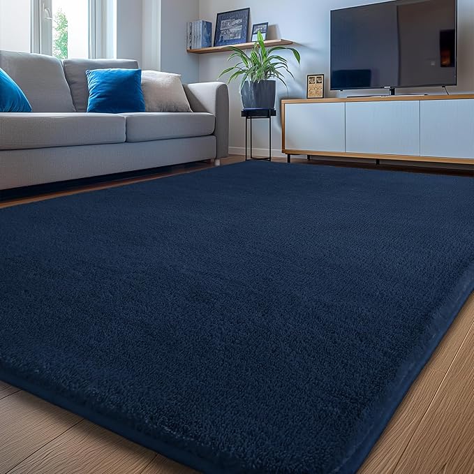 Sour Lemon 8x10 Area Rugs for Living Room, Soft Large Area Rug Fluffy Rugs for Bedroom，Machine Washable Area Rug Non Slip Carpet Rug for Living Room Playroom Kids Room Home Decor-Ruum Studio Home