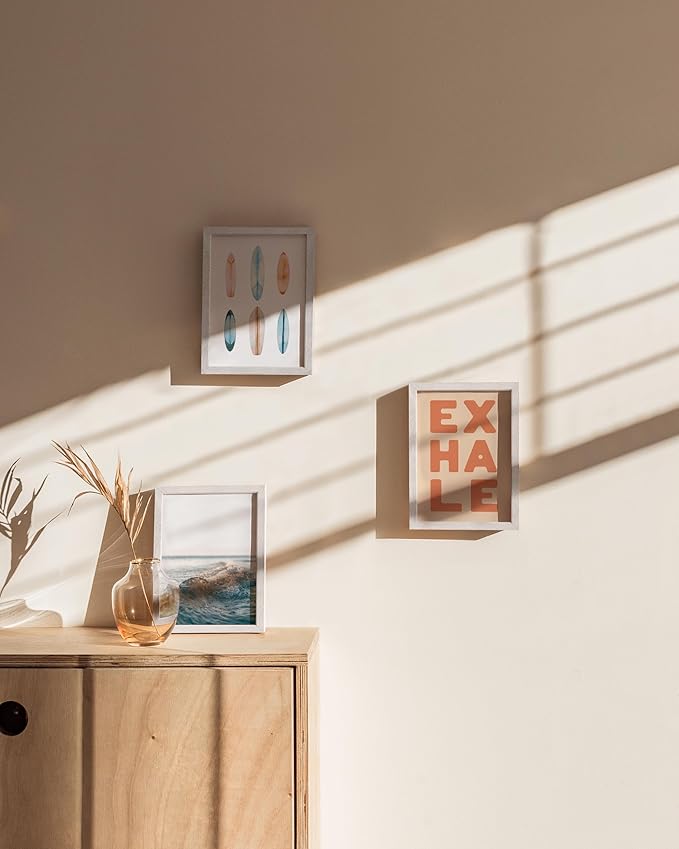 Haus and Hues 5x7 Natural White Wood Photo Frame Set of 15 - Mini Picture Frames Bulk Gallery Set - Premium Bulk Picture Frames 5x7 for Stylish Photo Gallery Wall Frame Set - Ideal for Home & Office-Ruum Studio Home