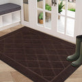 BEQHAUSE Dirt Trapper Door Mat 32" x 48", Doormat Non-Slip Entryway Rugs Washable, Dog Door Mat Stain Resistant and Absorbent Welcome Floor Mat for Front Back Door, Muddy Wet Shoes & Paws, Brown-Ruum Studio Home