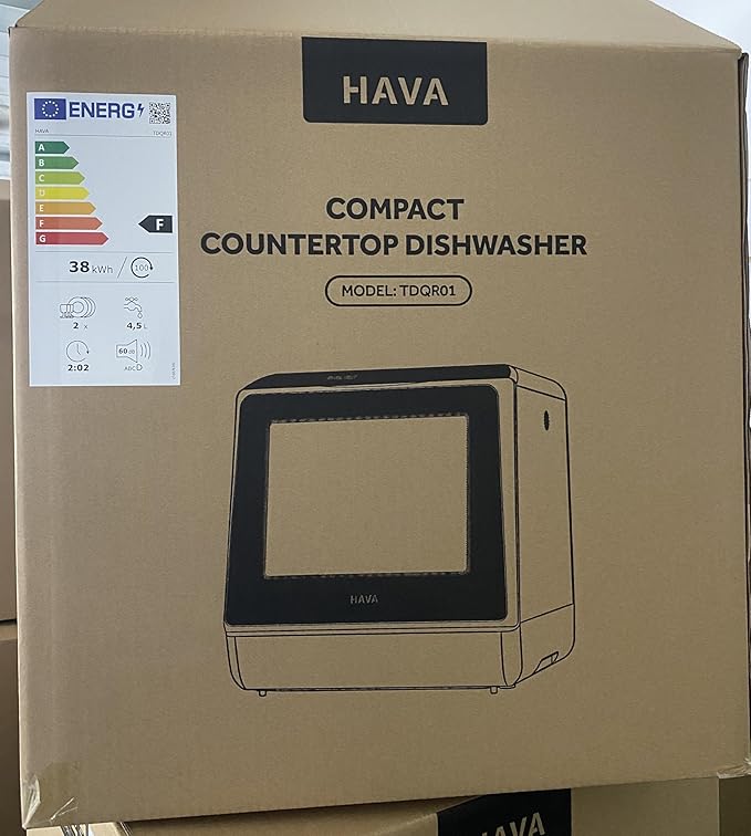 HAVA Countertop Dishwasher, 6 Programs Portable Dishwashers with 5L Built-in Water Tank, No Hookup Needed, Baby Care & Air-Drying Function for Apartments and RVs-Ruum Studio Home