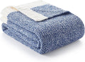 Snuggle Sac Blue Throw XL Blanket 50x70,Super Soft Warm Blankets Oversized Throw Knit Blankets Fuzzy Plush Blanket, Royal Blue, 50x70 inches-Ruum Studio Home