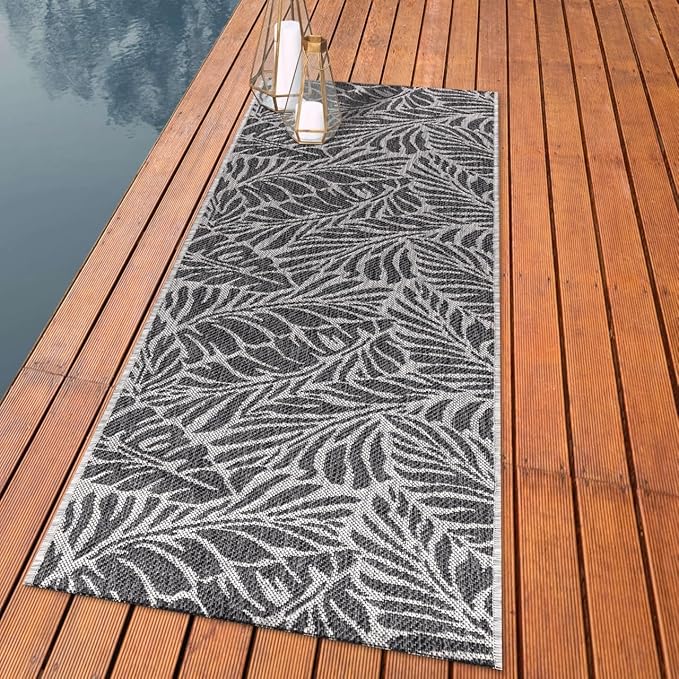 Keen Home Design Terrace Outdoor Runner Rug - 2x8 Washable Indoor/Outdoor Rug for Patio, Kitchen, Balcony, Beach, Garden, Deck and Porch, Size: 2'2"x7'7"-Ruum Studio Home