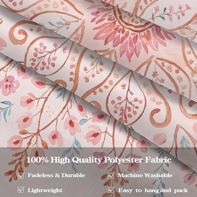 Lunerfex Floral Mandala Tapestry Boho Tapestry for Bedroom Pink Tapestries Wall Hanging Living Room Wall Art and Home Decor 70x90-Ruum Studio Home