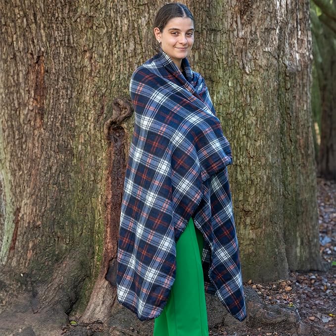 50x60 Throw Blankets, Plaid Fleece Throw Blankets for Bedroom, Couch, Livingroom, Chair, Pets, Outdoors-Ruum Studio Home