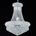 12 - Light Unique Empire Crystal Chandelier for Foyer Entrance Living Room Dining Room Bedroom Entryway Chrome Finish-Ruum Studio Home