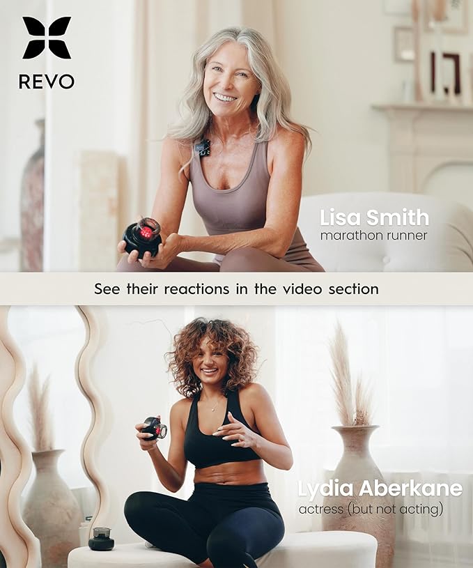 REVO The Original 4-in-1 Smart Cupping Therapy Massager, Red Light Therapy for Targeted Pain Relief, Knots, Aches, Muscle Soreness, Circulation & Tighter Skin, Portable Cupping Kit-Ruum Studio Home