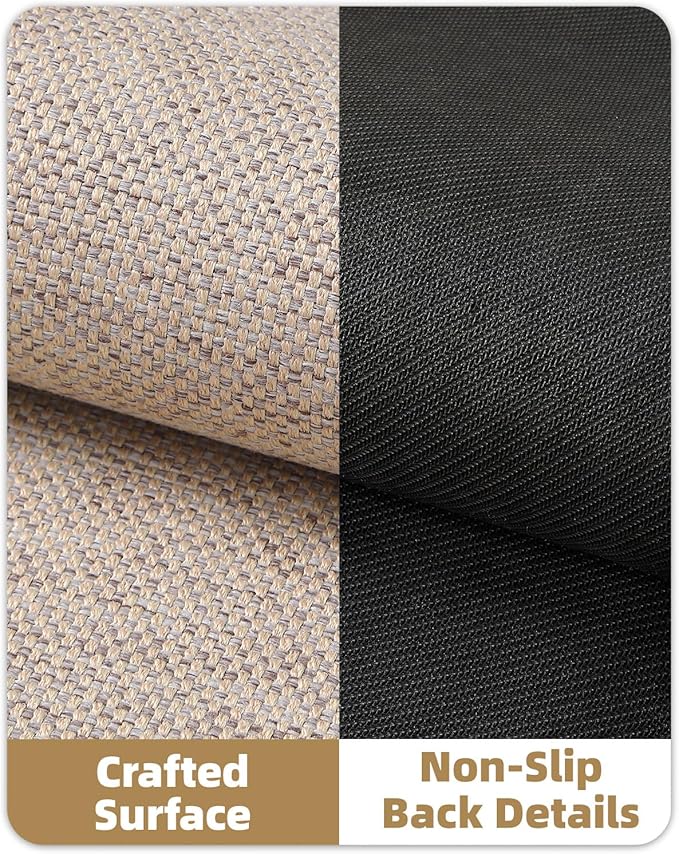 Color&Geometry Front Door Mat Indoor 48"x72", Ultra Non Slip Rubber Backed Dirt Trapper, Low Profile Thin washable, Easy Clean Entry Entryway Rug Door Mat Indoor Entrance, Khaki (Rolled-up NO Creases)-Ruum Studio Home