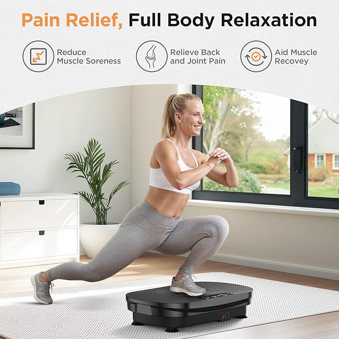 FEIERDUN Vibration Plate Exercise Machine, Vibration Plate for Lymphatic Drainage, Power Plate Vibration Platform for Weight Loss, Toning & Wellness-Ruum Studio Home
