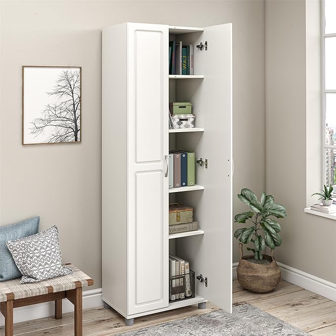 SystemBuild Evolution Kendall 24" Utility Storage Cabinet - White-Ruum Studio Home