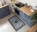 Keen Home Design 2x3 Rug - Machine Washable Entry Rug with Non-Slip Backing, Ideal for Enteryway, Kitchen, Bathroom, Laundry Room - Vintage, Easy Clean, Durable, Low Pile Rug - (2' x 3')-Ruum Studio Home