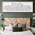 Our Father Prayer Bible Verse Framed Wall Art, 40''×15'' Rustic Religious Christian Lords Prayer Sign for God Jesus Christ Prayer, Horizontal Holy Inspirational Catholic Scripture Decor-Ruum Studio Home