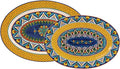 Bico Havana 16 plus 14 inch Oval Platters Set, Set of 2, Microwave and Dishwasher Safe, for Serving Fish, Chicken, Turkey-Ruum Studio Home
