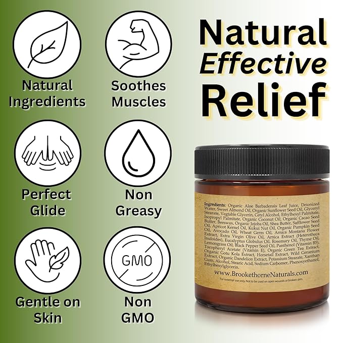 Relief Arnica Cream Natural Lotion for Effective Sore Muscle Relief | Arnica Bruise Cream with Lemongrass & Eucalyptus Essential Oils | Best Massage Lotion for Massage Therapy – 2 Pack-Ruum Studio Home