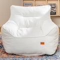 Bean Bag Chair for Adults, Comfy Tufted Bean Bag Chair Sofa with Armrests, Lazy Beanbag Chair with Foam Filler Stuffed Bean Bag Couch Sofa for Reading in Bedroom, Living Room and Dorms-Ruum Studio Home