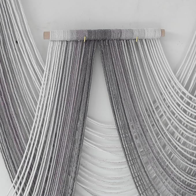 IOWER Large Macrame Wall Hanging Boho Wall Art Handmade Home Decor Dip-Dyed Macrame Wall Decor Wall Art Craftsmanship Fiber Art Boho Chic Wall Decor Modern For Bedroom Livingroom Backdrop-Ruum Studio Home