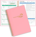 Wellness Planner & Fitness Log - Daily Diet & Health Journal with Weight Loss, Wellness Journal Notebook for Tracking Fitness, Sleep, Nutrition, Meal, Habits, A5(5.8 x 8.6 inch) (Pink)-Ruum Studio Home