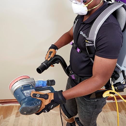 ProTeam GoFit 10 Commercial Backpack Vacuum with 107676 Blower Doors, 1.5 Inch Blower Tool and Hard Surface Tool w/Nylon & Horse Hair Blend Brush Tool Kit, Corded, 107800 + 107676, MegaVac Replacement-Ruum Studio Home