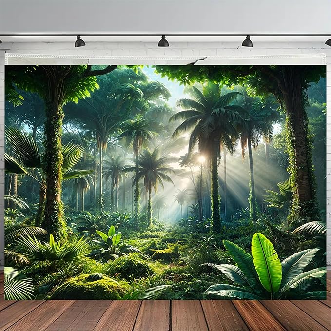 BSFHH Nature Tapestry Forest Tree Sea Cave Wall Hanging, Stream Through Rainforest Landscape Wall Art Tapestry for Bedroom Living room (Rainforest, 79"×59", Unframed)-Ruum Studio Home