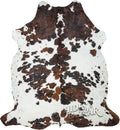 Natural Cowhide Rug for Home & Office Premium Light Tricolor Cowhide Rug with Mixed Brown, Black & White Patterns - Cow Hide Rugs Made with Tanned Leather - Cow Hide Rugs 5x7 ft-Ruum Studio Home