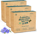 Poesie Laundry Detergent Sheets Fresh Linen Scent 3 Pack 480 Strips Plastic Free Fast Dissolve Washing for All Washing Machine Traveling Dorm Life Save Space-Ruum Studio Home