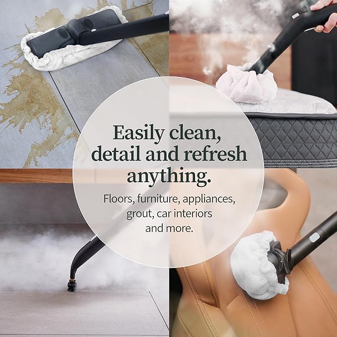 Dupray Neat Steam Cleaner with 40-Piece Accessory Kit, Powerful, chemical-free cleaning for floors, cars, tiles, grout, and more. *Kills 99.9% of Bacteria and Viruses-Ruum Studio Home