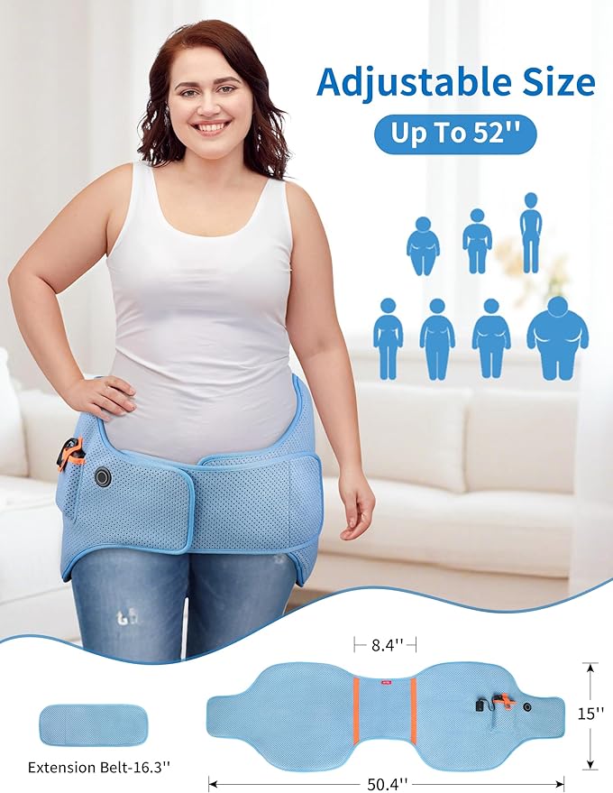Dual Hip Heating Pad for Hip Support Brace,12V Heated Hip Wrap with 15000mAh Battery and Hot Cold Modes for Double HIPS,Back&Abdomen,Thighs,Shoulders,Portable Electric Heat Pad Belt for Women Men-Ruum Studio Home