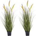 Green Onions Fake Plants,Artificial Plants Indoor, Fake Grass Decor Green Plant Fake Outdoor Flowers Fake Succulents,Artificial Tall Grass Plants with Pots House Decorative(36“ 2 Pack)-Ruum Studio Home