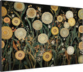 SIGNWIN 36"x46" Extra Large Framed Wall Art Whimsical Dandelion Field in Yellow and Green, Playful Botanical Print for Home Living Room Bedroom Decor (Frame Assembly Required)-Ruum Studio Home