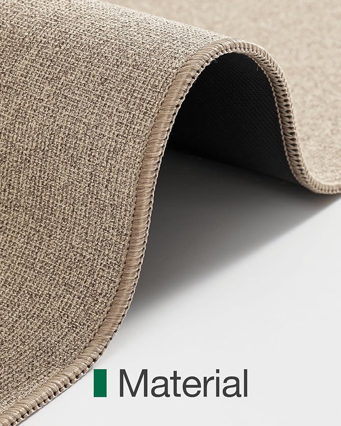 LUMI Indoor Door Mat 36"x56", Ultra Thin Low Profile Non-Slip Doormat for Home Entrance, Absorbent & Stain-Resistant Welcome Mats, Washable Entryway Mat for Front Door, Patio, Porch, Khaki-Ruum Studio Home