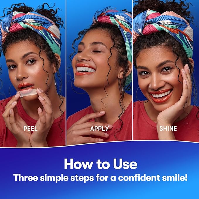 MySmile Teeth Whitening Strips 14 Treatments Kit, Hydroxyapatite-Infuse White Strips, Non-Sensitive Teeth Whitening with Soothing Natural Ingredients, Enamel-Safe, Residue-Free, Non-Slip(28 Count)-Ruum Studio Home