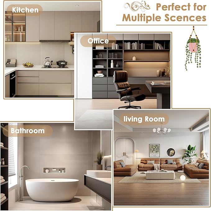 FOTOSOK 6-Tier Bamboo Shelf Set of 2, Bamboo Bookcase with Adjustable Shelves, Free Standing Storage Shelf Unit and Plant Flower Stand, Tall Large Bookshelf for Kitchen, Bathroom, Home Office, Natural-Ruum Studio Home
