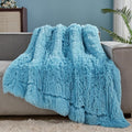 GONAAP Fuzzy Faux Fur Throw Blanket Sky Blue Super Soft Cozy Plush Fuzzy Shaggy Blanket for Couch Sofa Bed (Sky Blue, Throw(50"x60"))-Ruum Studio Home