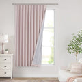 Vision Home Soft Pink Pinch Pleated Full Blackout Curtains Linen Blended Room Darkening Window Curtains 72 inch for Living Room Bedroom Thermal Insulated Pinch Pleat Drapes with Hooks 60" Wx72 Lx1-Ruum Studio Home