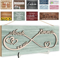 Custom Wood Sign Prsonalized Text Business 3D Home Decor, Personalized Rustic Plaque Board Hanging Wooden Name Sign for Wall Art, Customized Signs Plank Decoration Gifts for Wedding Family Farmhouse Kitchen, Rectangle-Ruum Studio Home