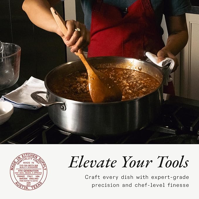 Made In Cookware - Wooden Spoon - Handcrafted for Thorough Mixing and Gentle Cookware Care - Crafted in Hungary-Ruum Studio Home