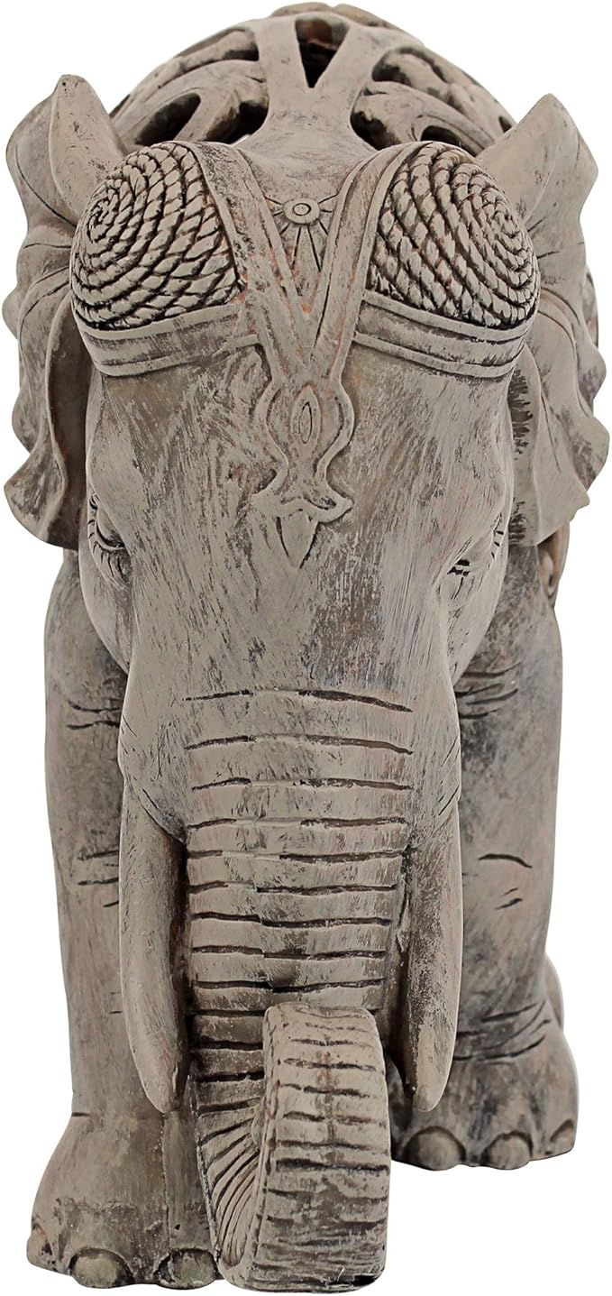 Design Toscano Anjan the Elephant Jali Sculpture-Ruum Studio Home